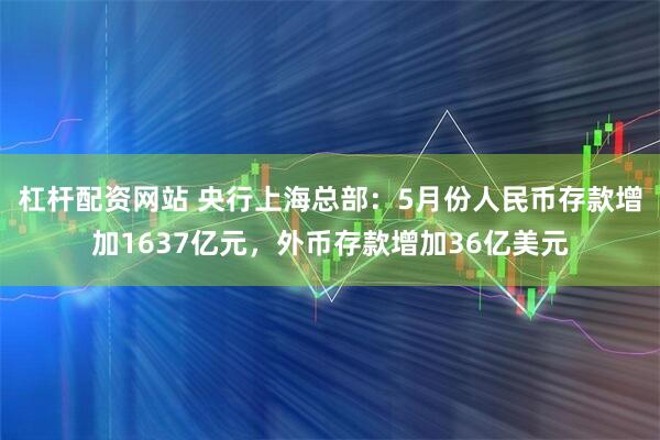 杠杆配资网站 央行上海总部：5月份人民币存款增加1637亿元，外币存款增加36亿美元